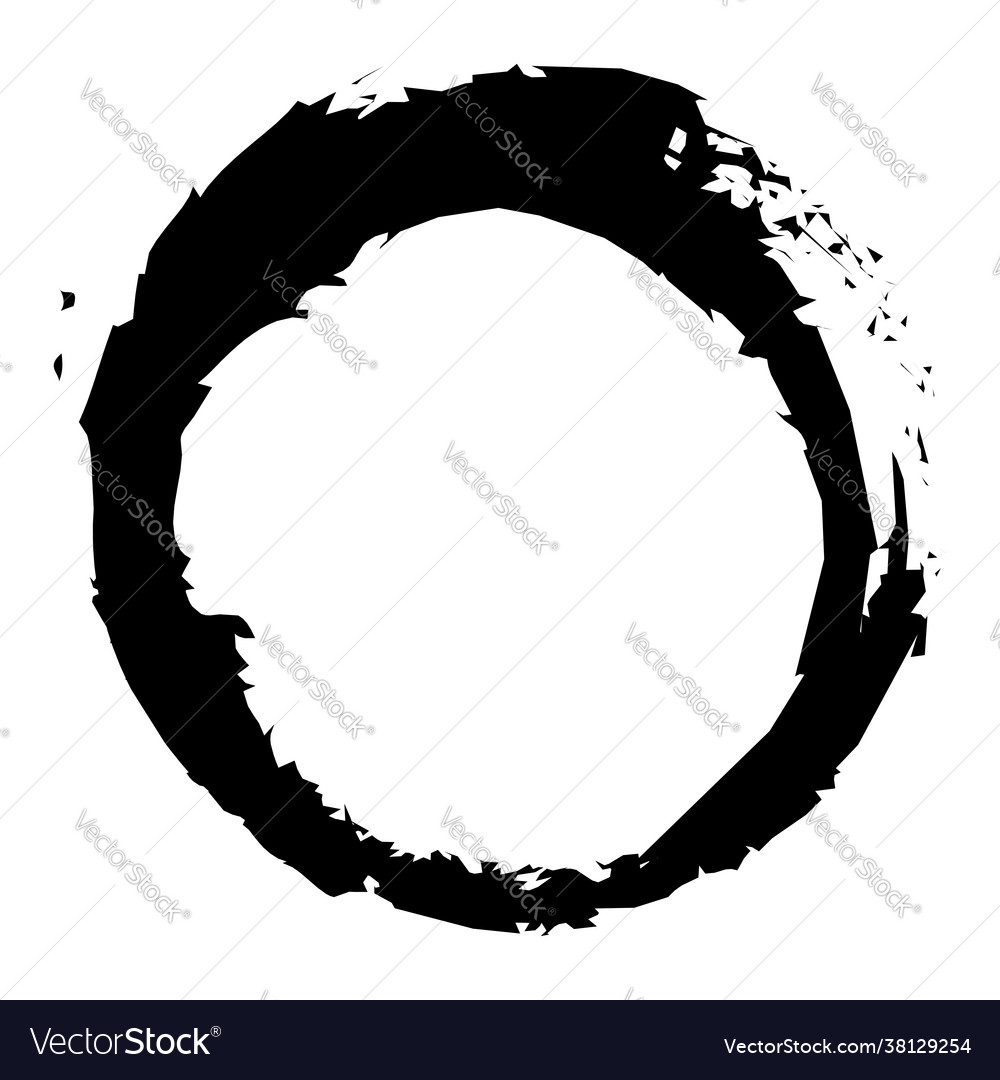 Grungy textured circle element set grunge circles vector image Grungy textured circle element set grunge circles