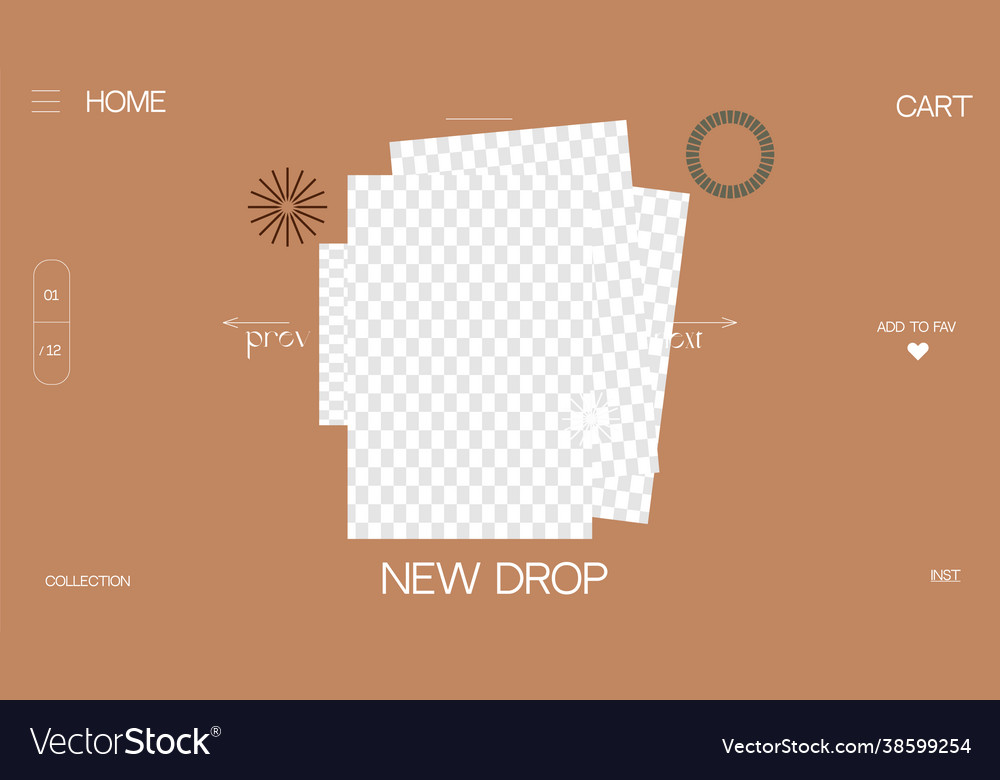 New drop collection fashion template