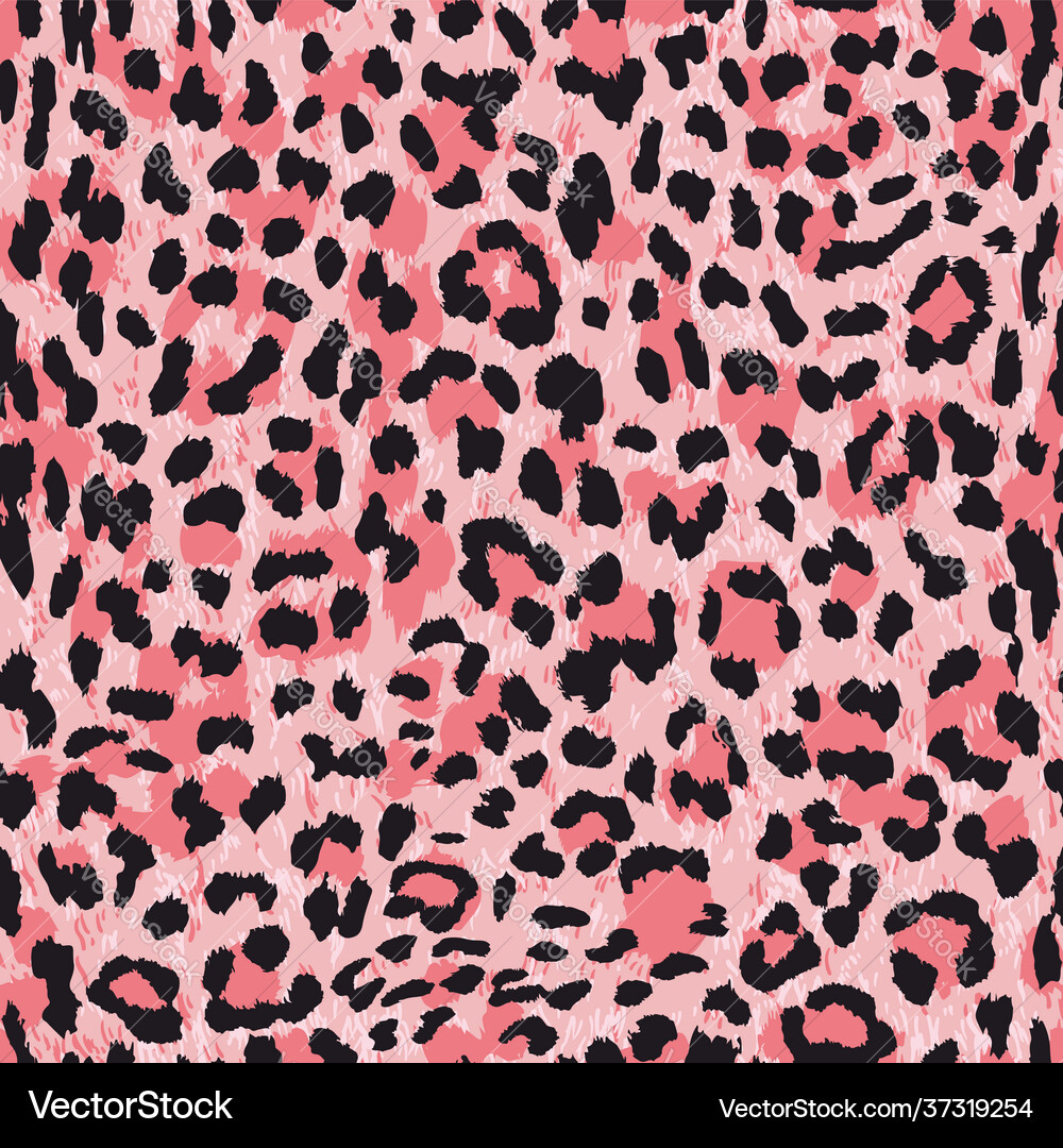 Seamless pattern leopard skin texture Royalty Free Vector
