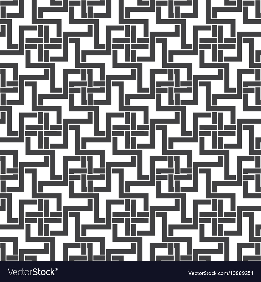 Seamless pattern of intersecting zigzag shapes