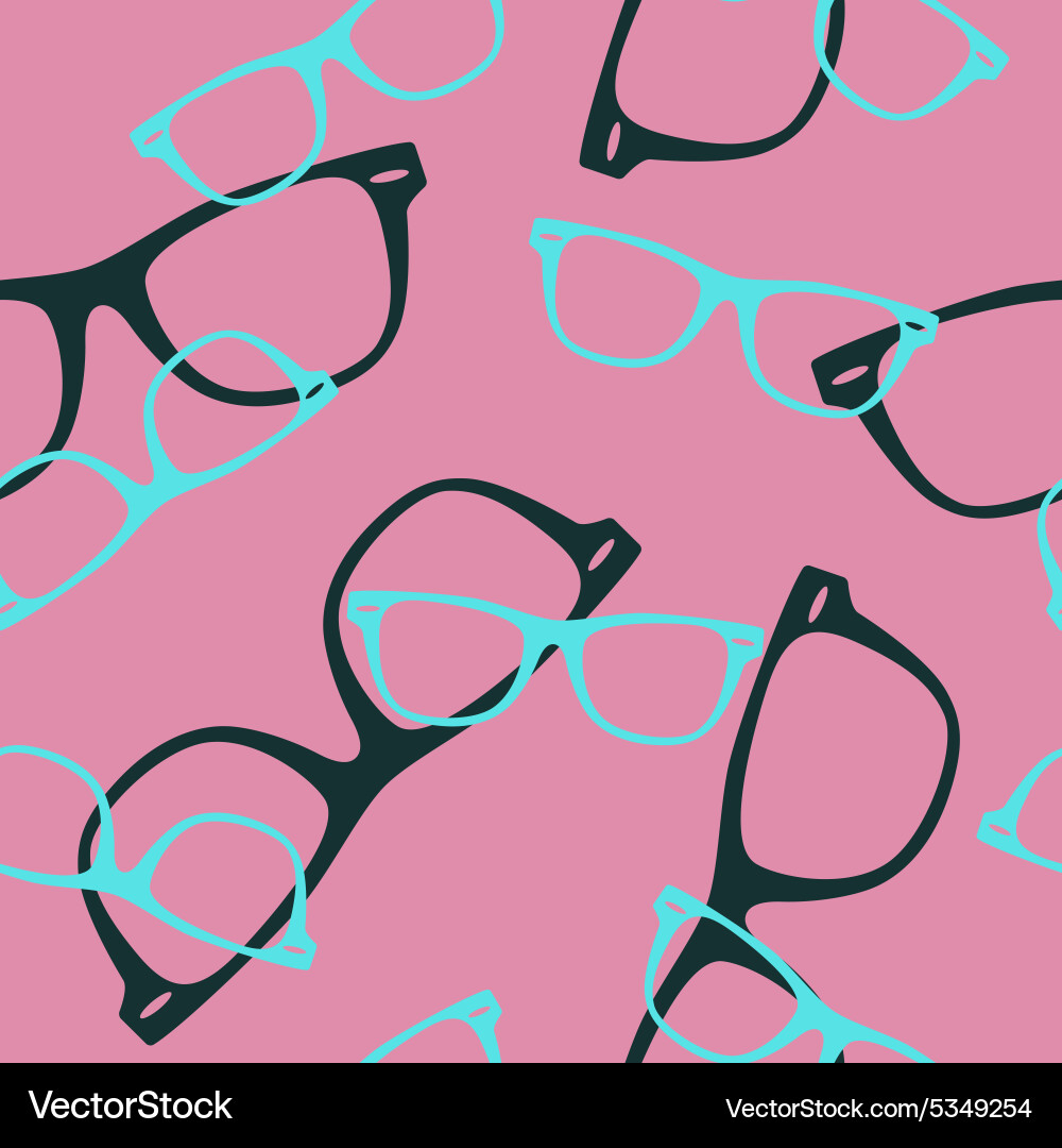 Seamless pattern with sunglasses Royalty Free Vector Image