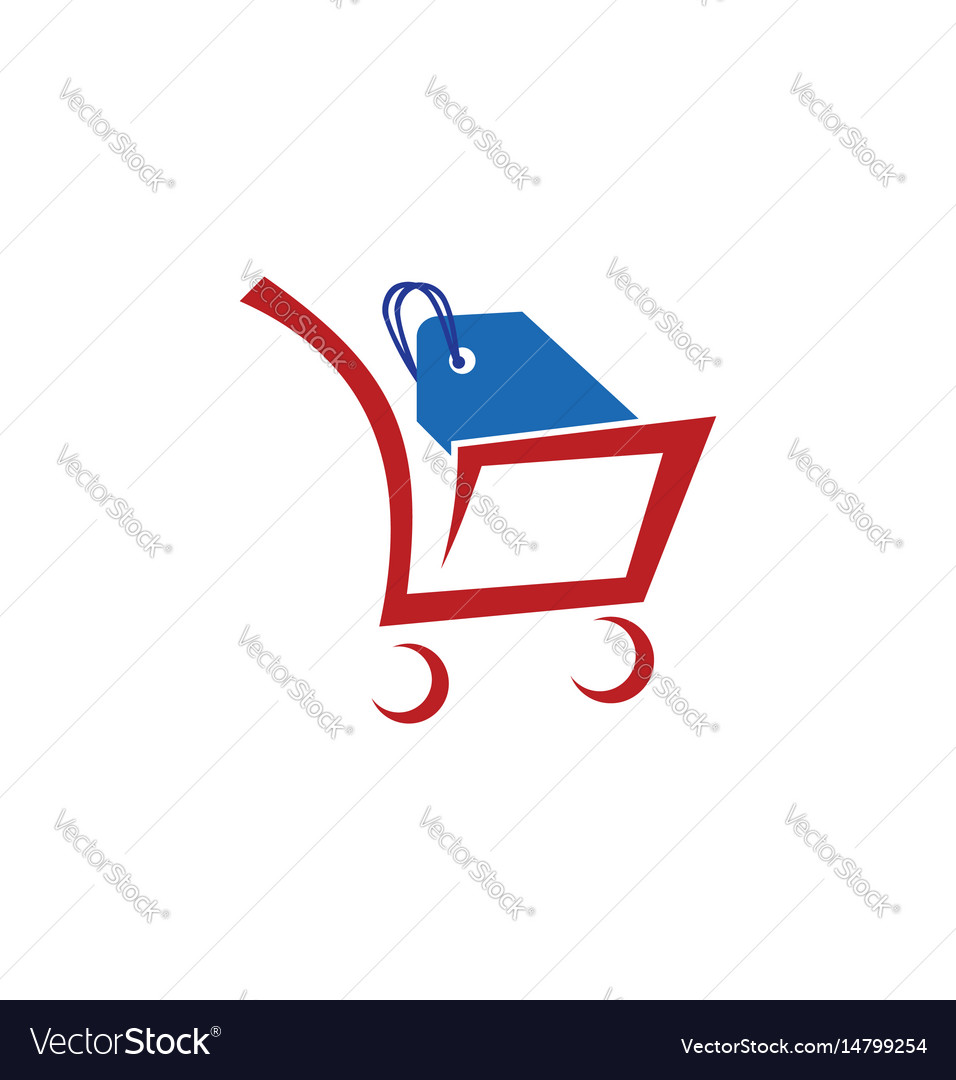 Shopping Cart Sale Logo Royalty Free Vector Image