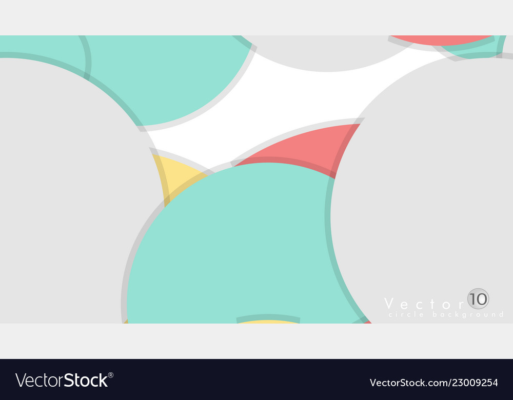 Simple and colorful circles background design