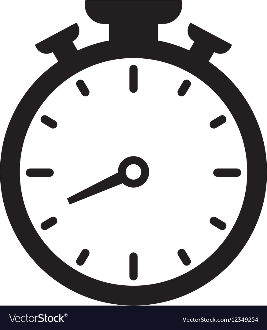 Time clock symbol Royalty Free Vector Image - VectorStock