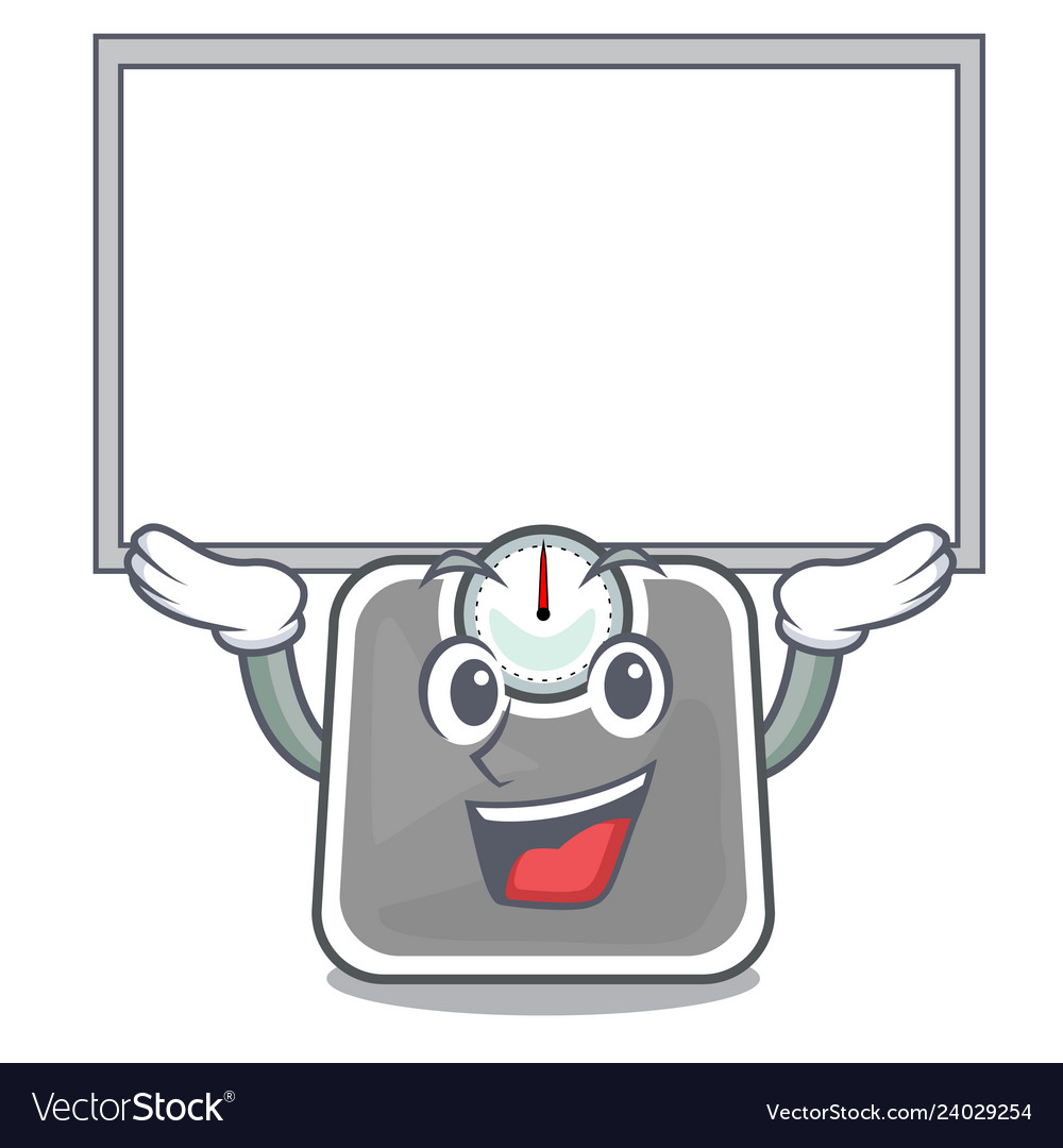 Up board weghit scales in the shape characters Vector Image Up board weghit scales in the shape characters