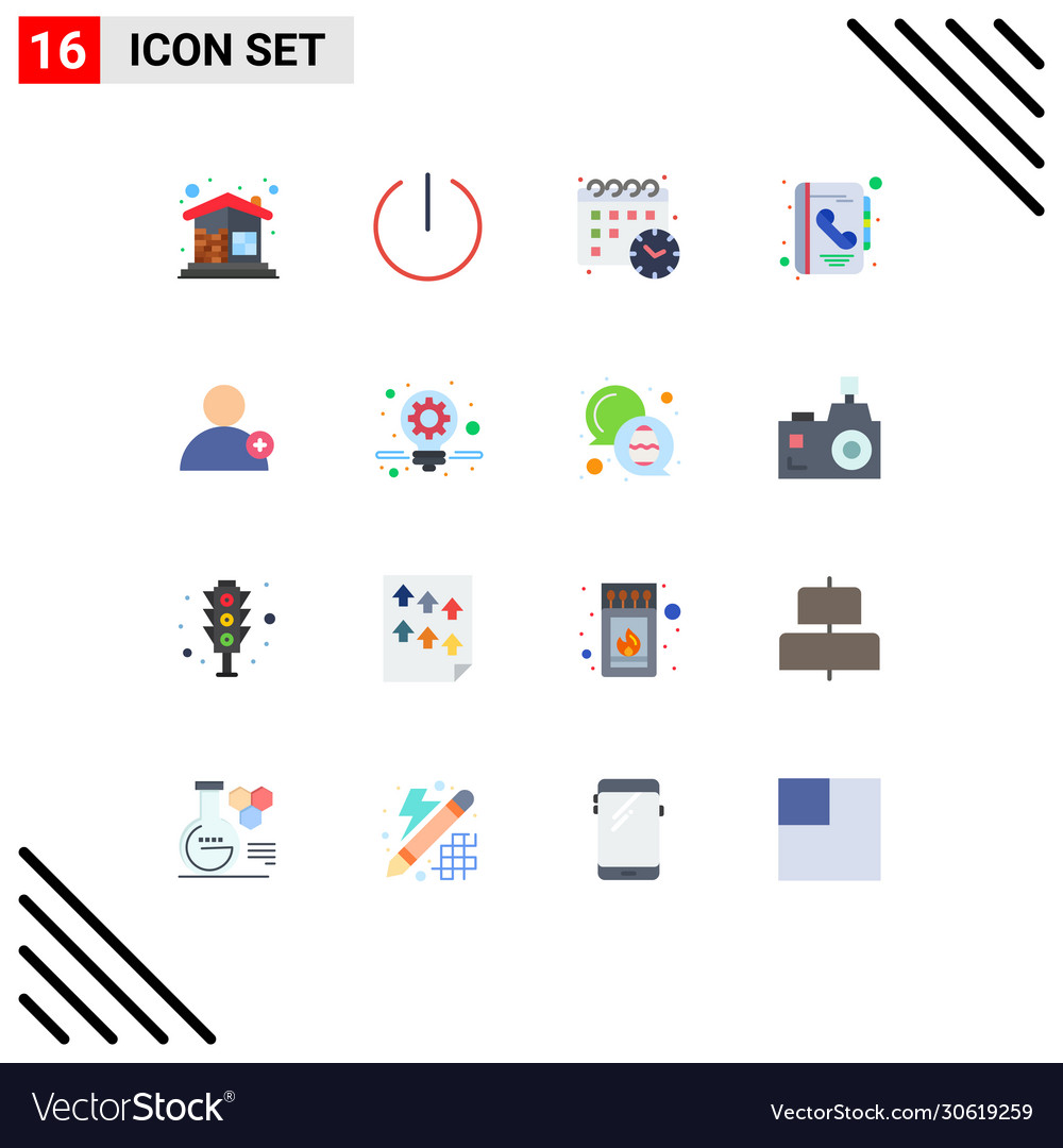 16 kreative Ikonen moderne Zeichen und Symbole