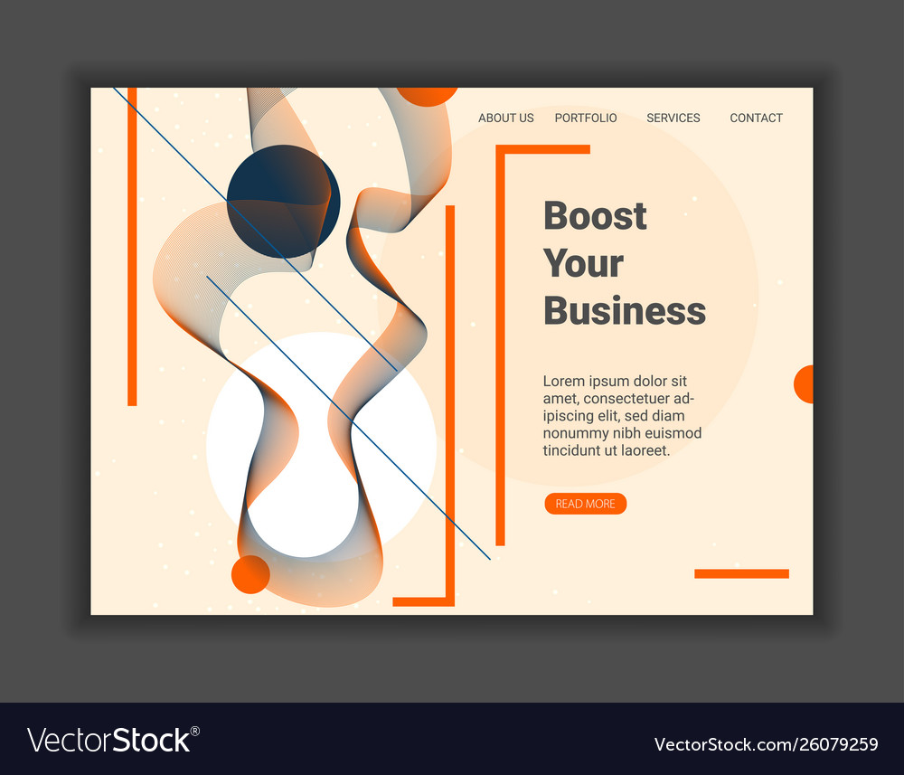 Abstract background with dynamic linear waves