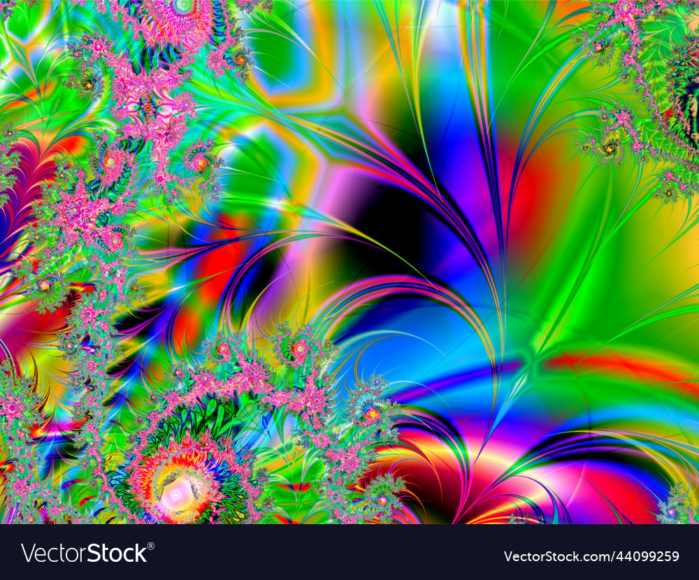 Abstract bright multicolor linear pattern color