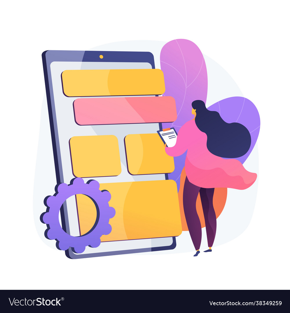 App testing and optimization concept metaphor vector image App testing and optimization concept metaphor