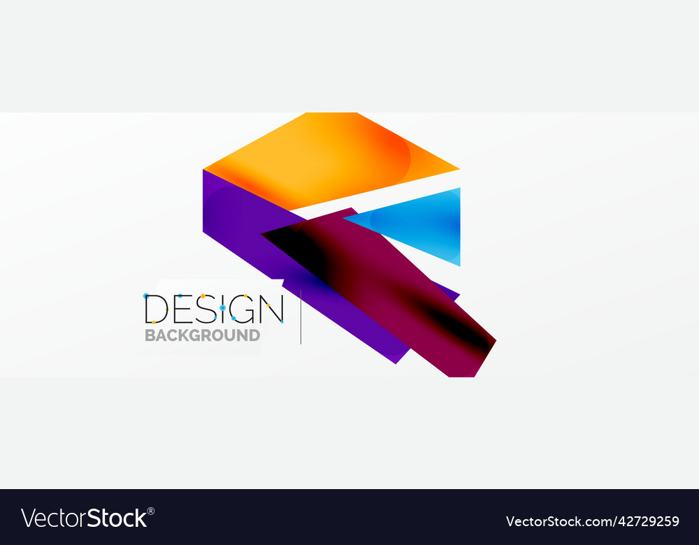 Background abstract overlapping shapes minimal Vector Image Background abstract overlapping shapes minimal