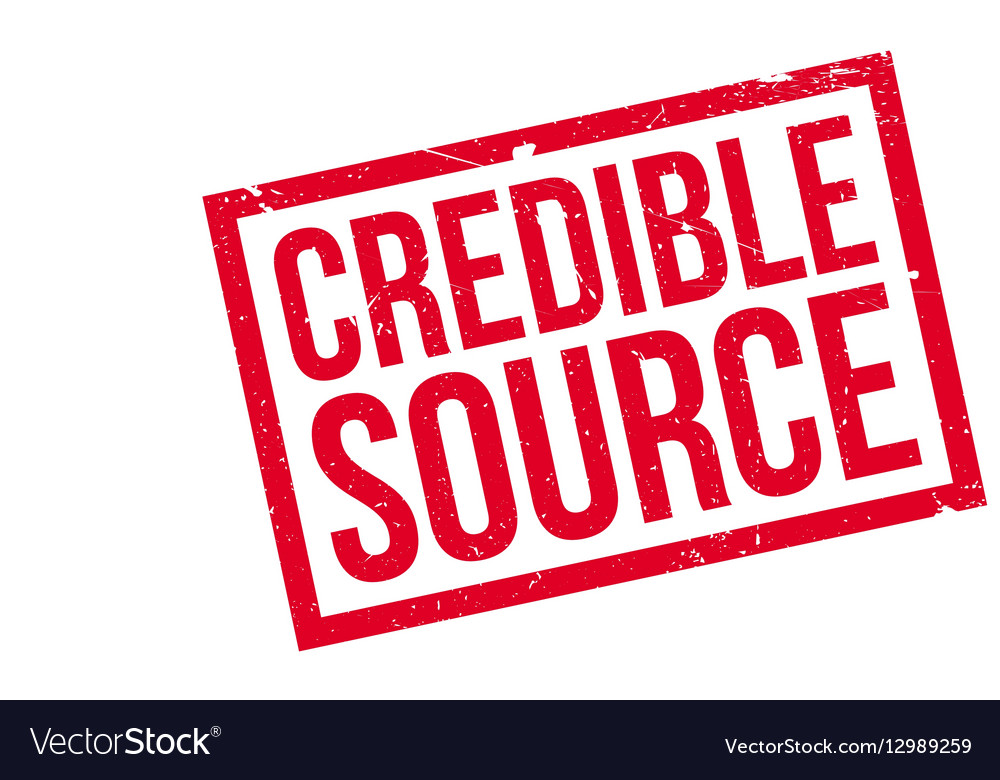 Credible source rubber stamp