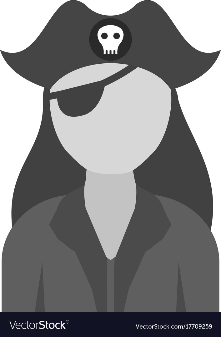 Female pirate Royalty Free Vector Image - VectorStock