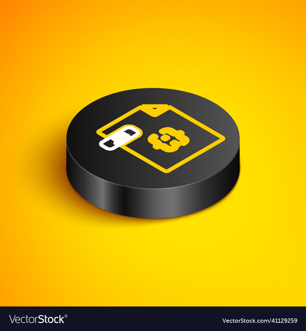 Isometric line js file document download Vector Image Isometric line js file document download