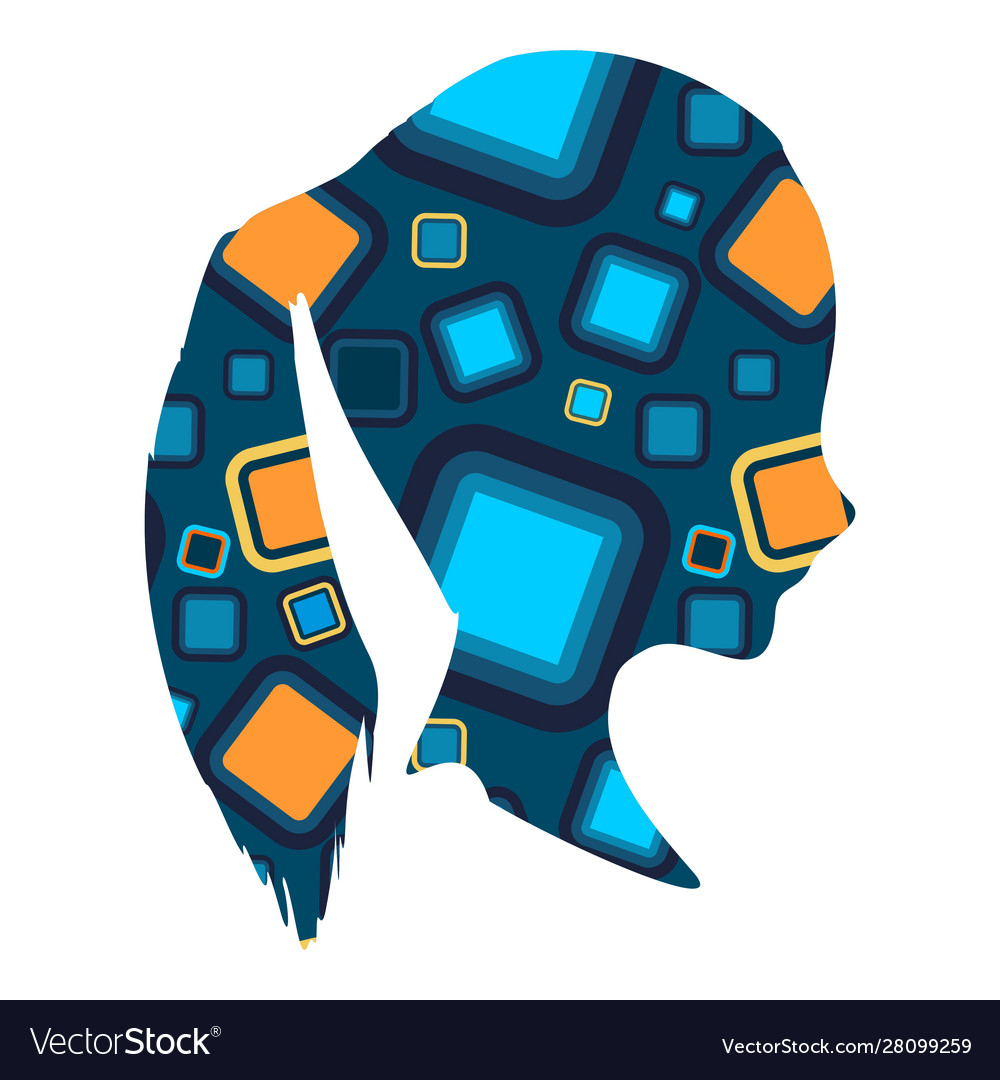 Little girl head Vector Image Little girl head