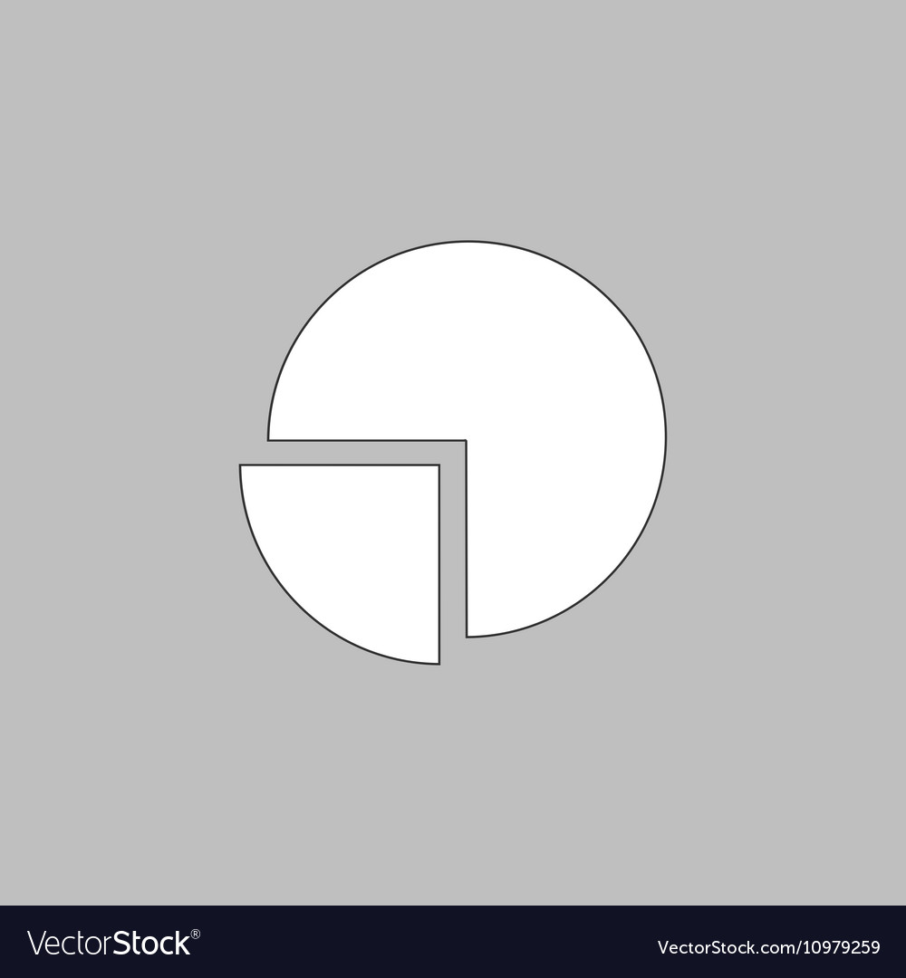 Pie chart computer symbol