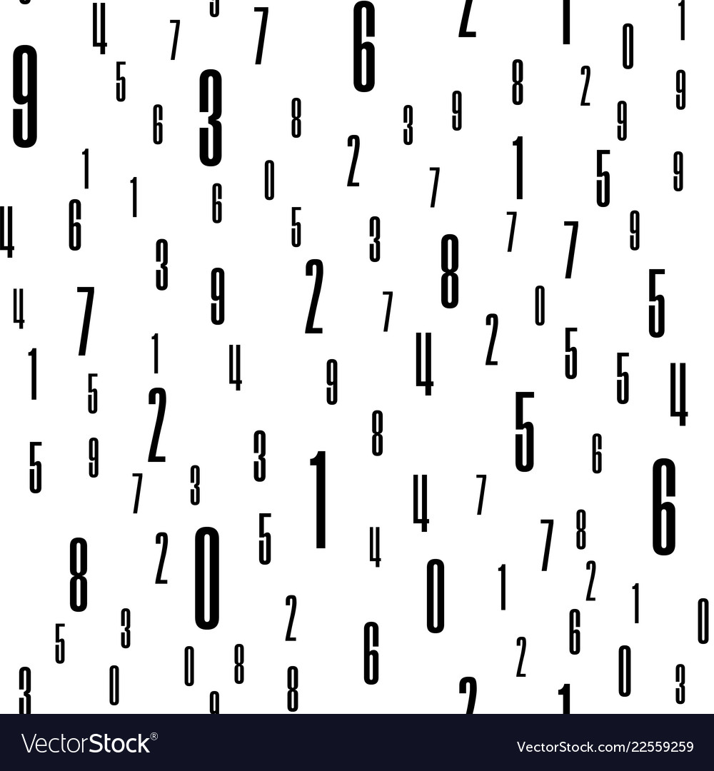 Seamless pattern with the numbers vector image Seamless pattern with the numbers