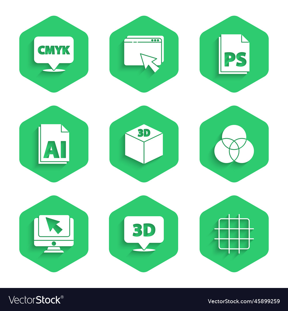 Set isometric cube speech bubble with text 3d
