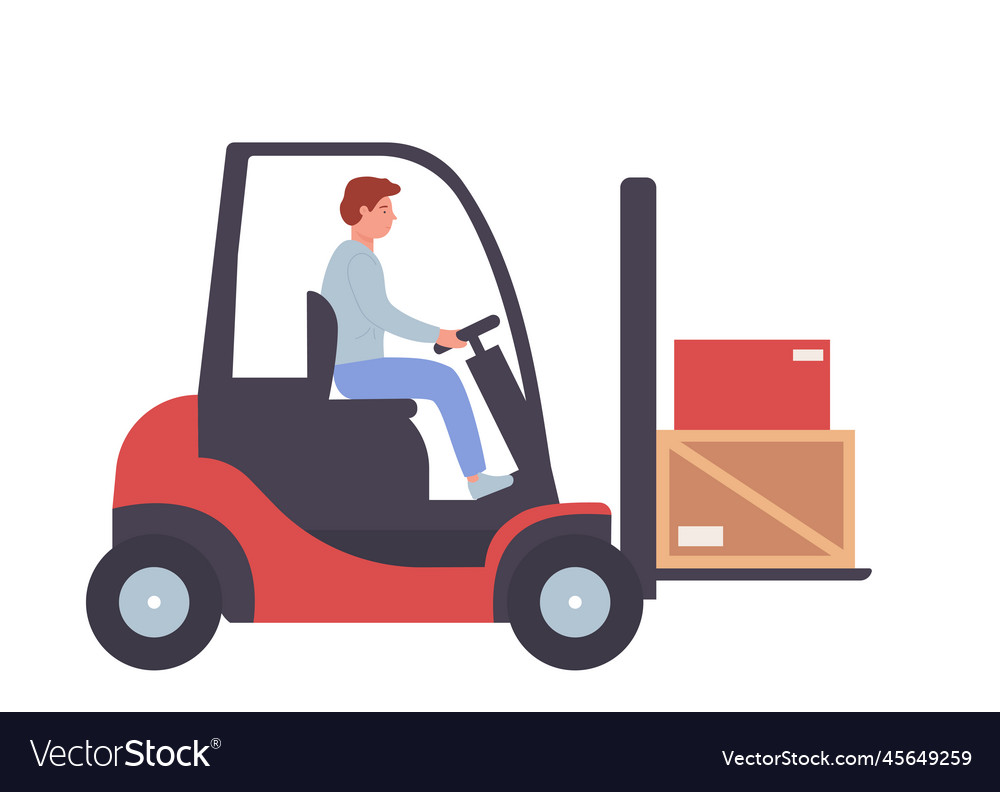 Warehouse storekeeper loader Royalty Free Vector Image