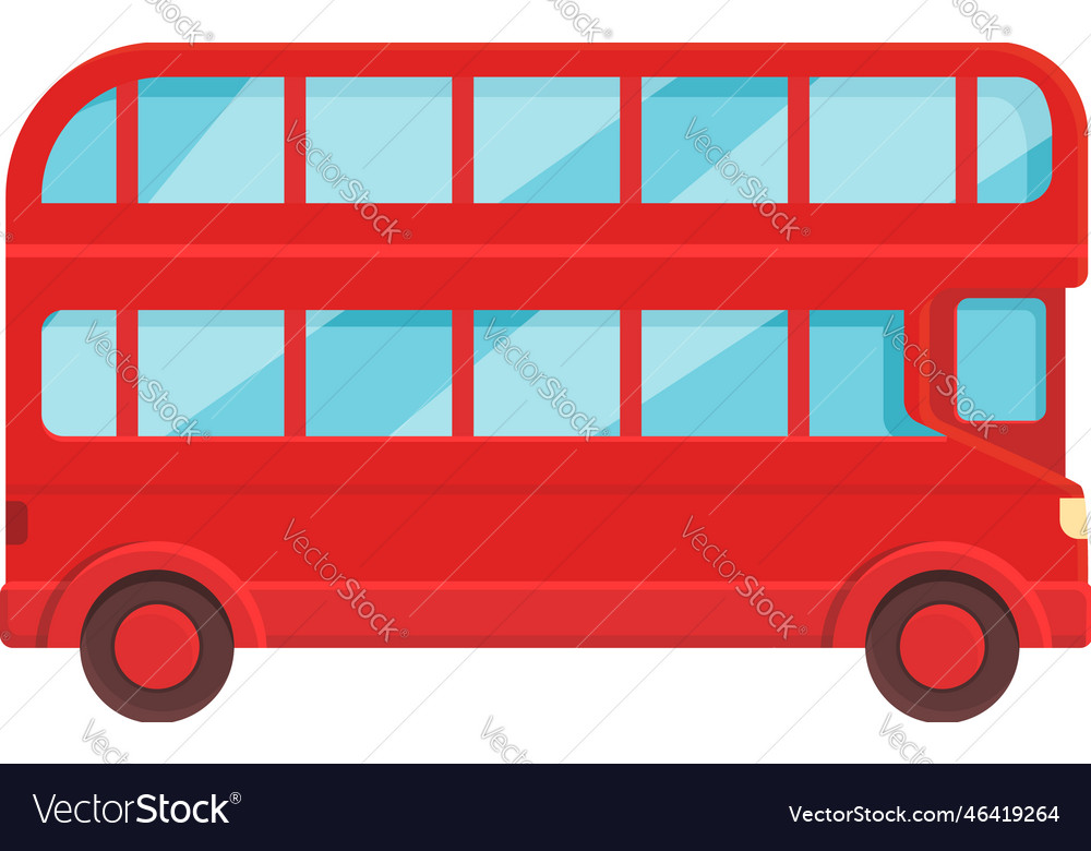 British london bus icon cartoon uk tour Royalty Free Vector