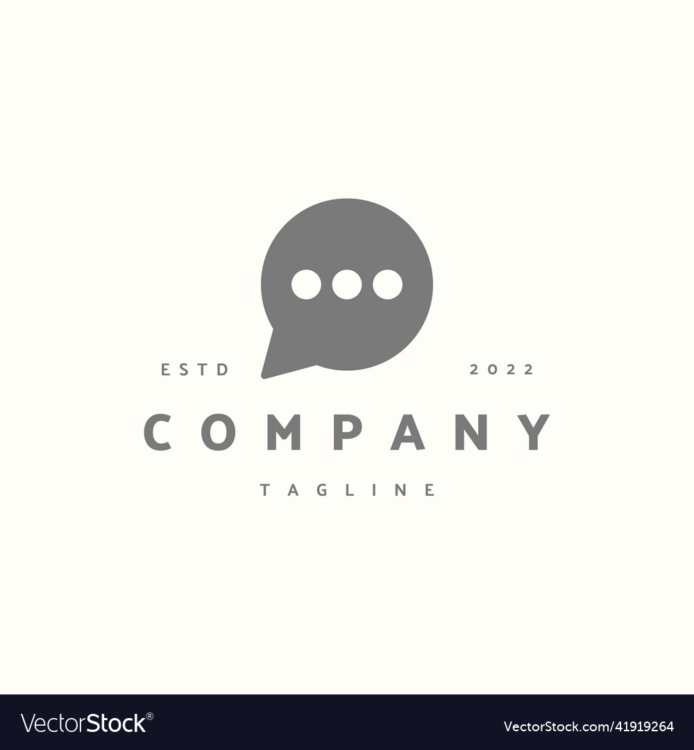 Chat premium icon sign symbol hipster vintage logo