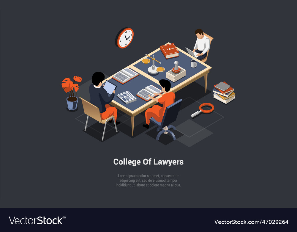 Concept of college lawyers law school