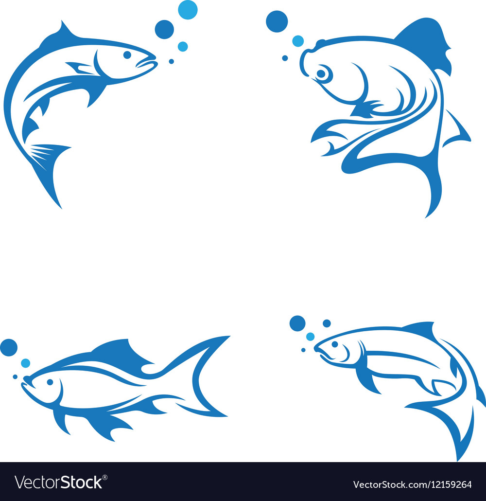 Fish logo template