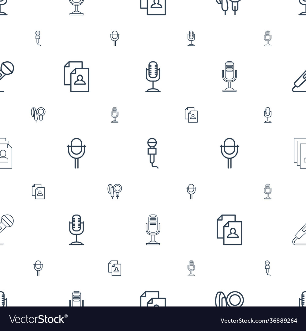 Interview icons pattern seamless white background Vector Image Interview icons pattern seamless white background