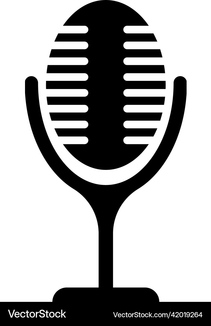 Microphone icon Royalty Free Vector Image - VectorStock