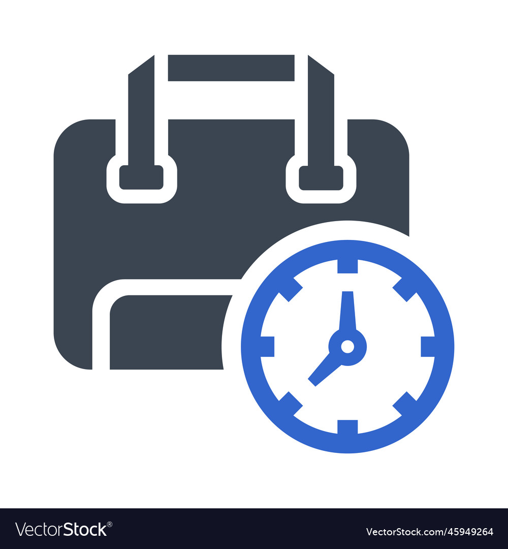 Office time icon Royalty Free Vector Image - VectorStock
