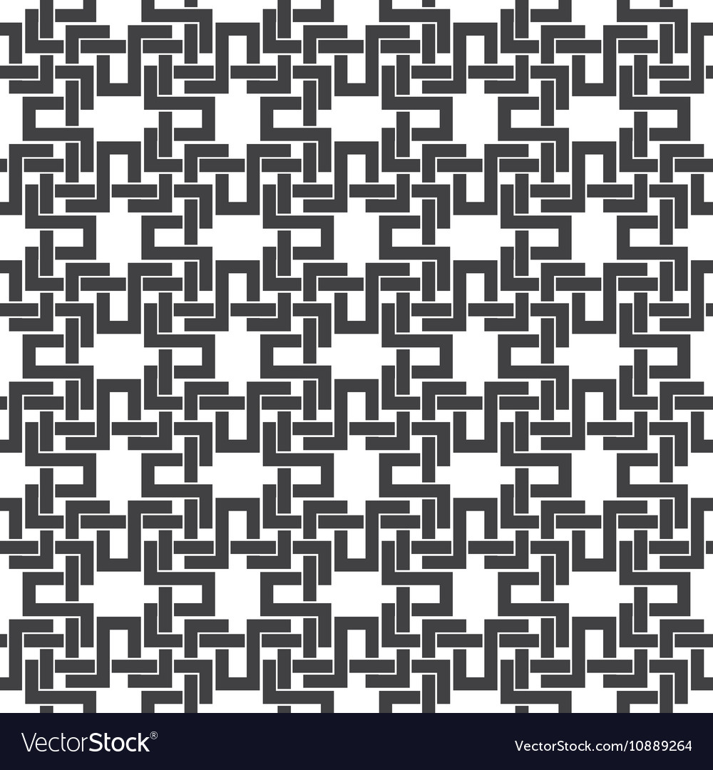 Seamless pattern of intersecting letters h