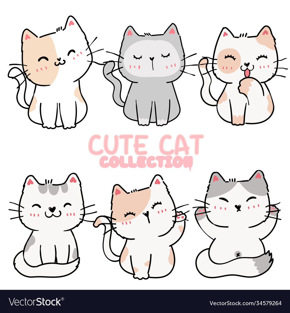 Playful cat vector Free Stock Vectors