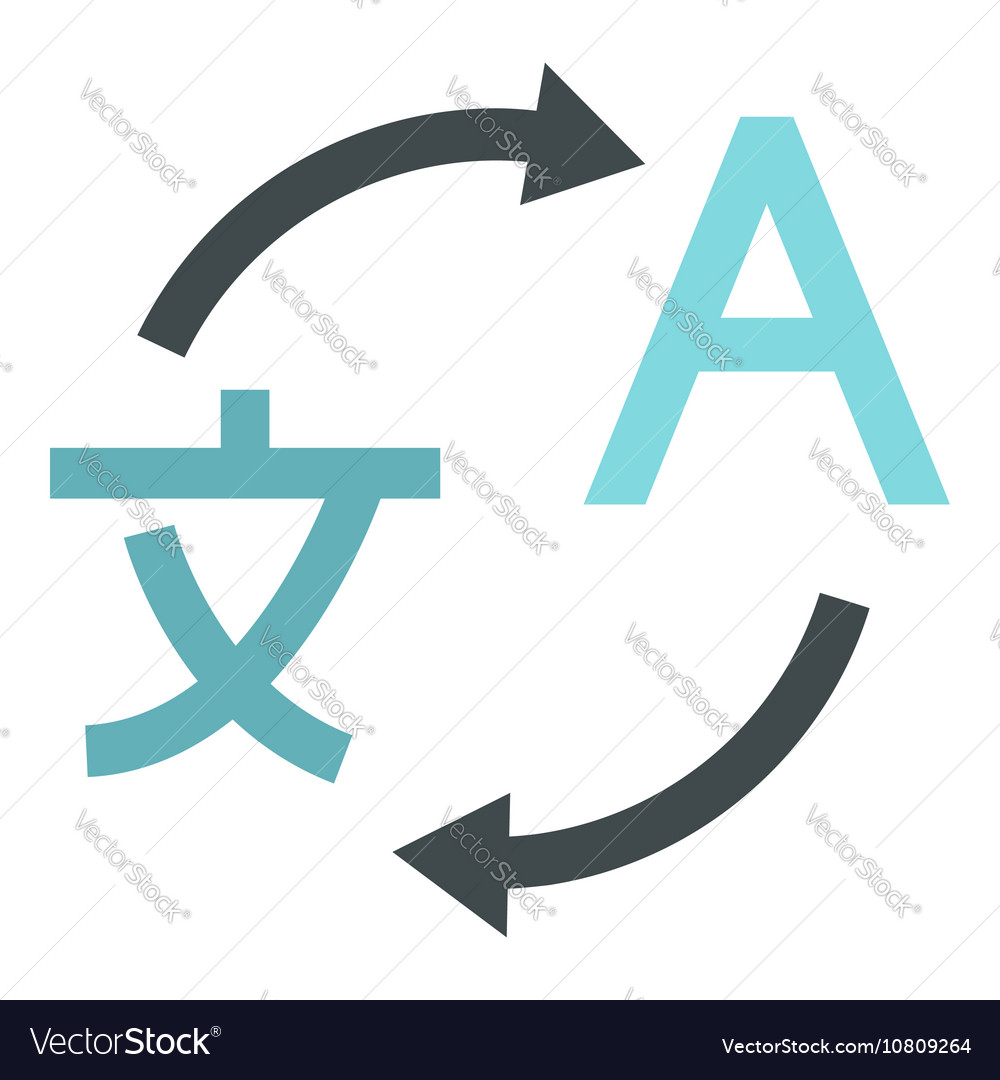 Translation from japanese to english icon vector image on VectorStock.