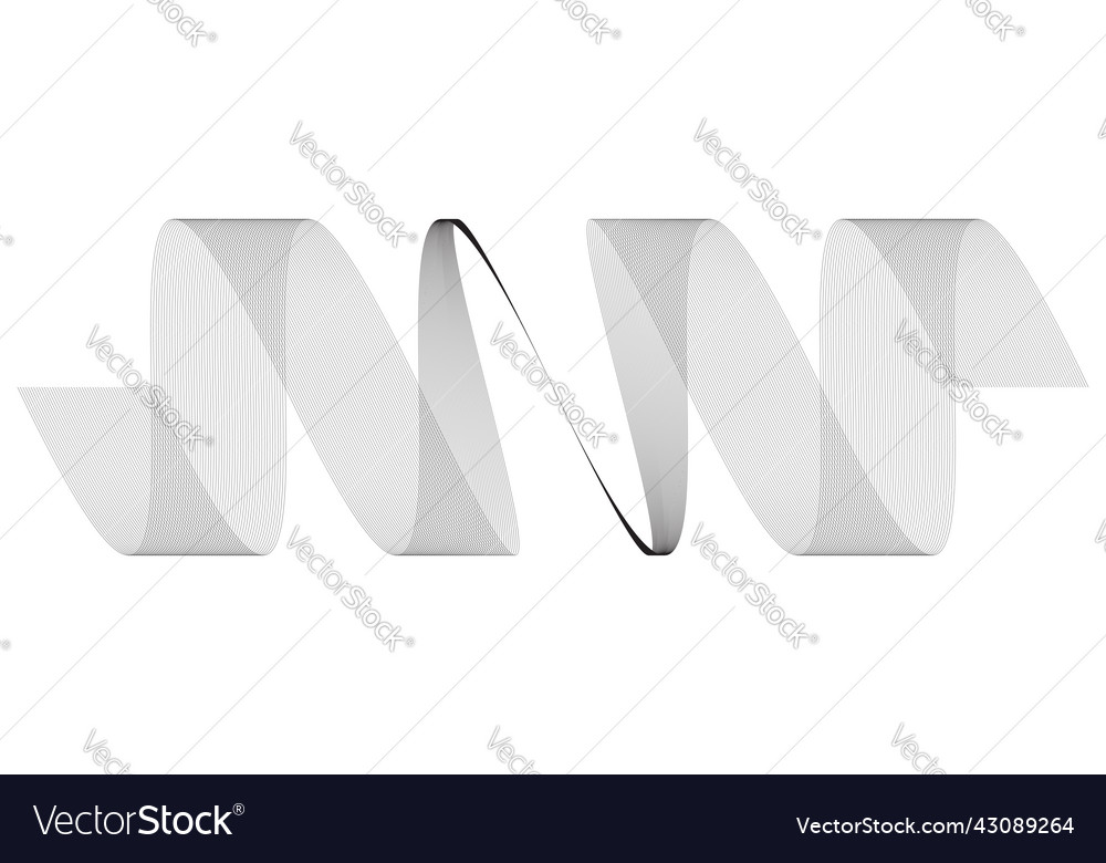 Wavy waving lines abstract design element