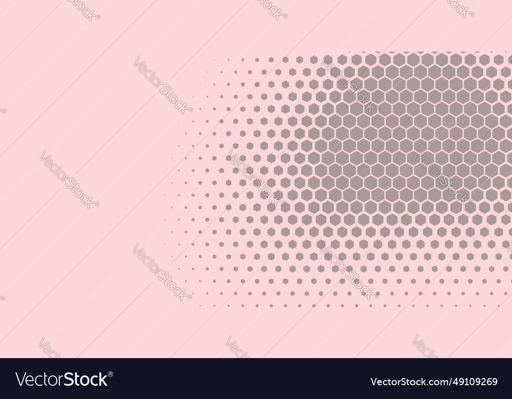 Geometric abstract hexagon two color background