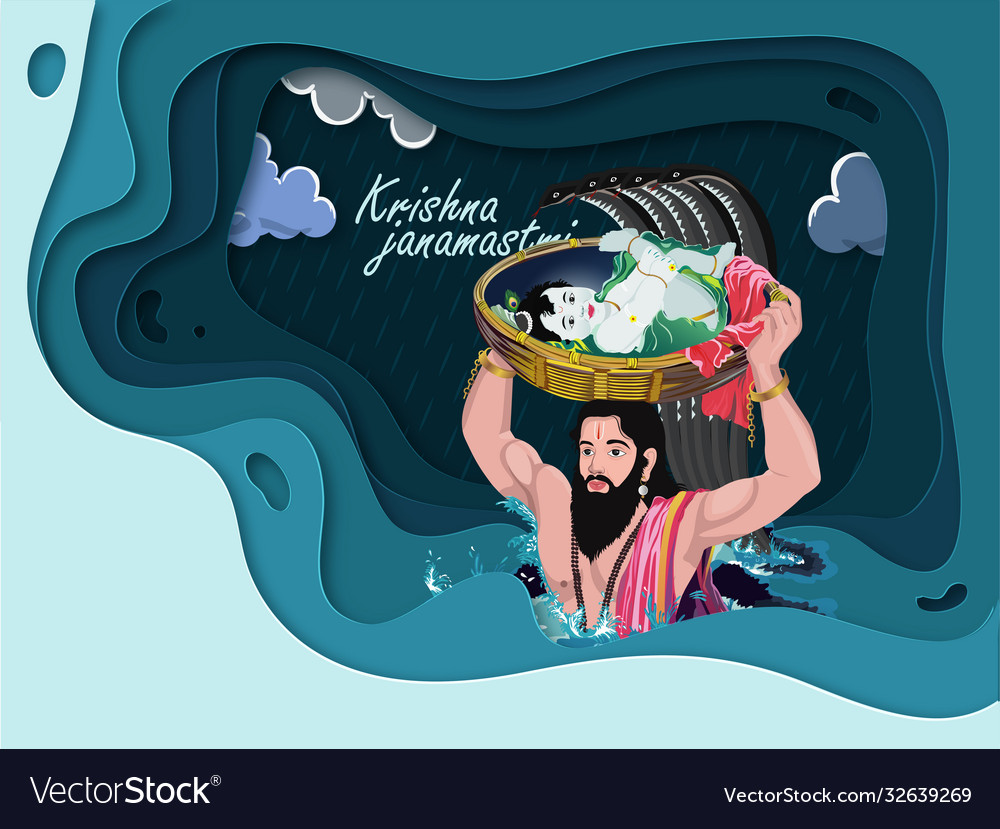 Krishna janmashtami background