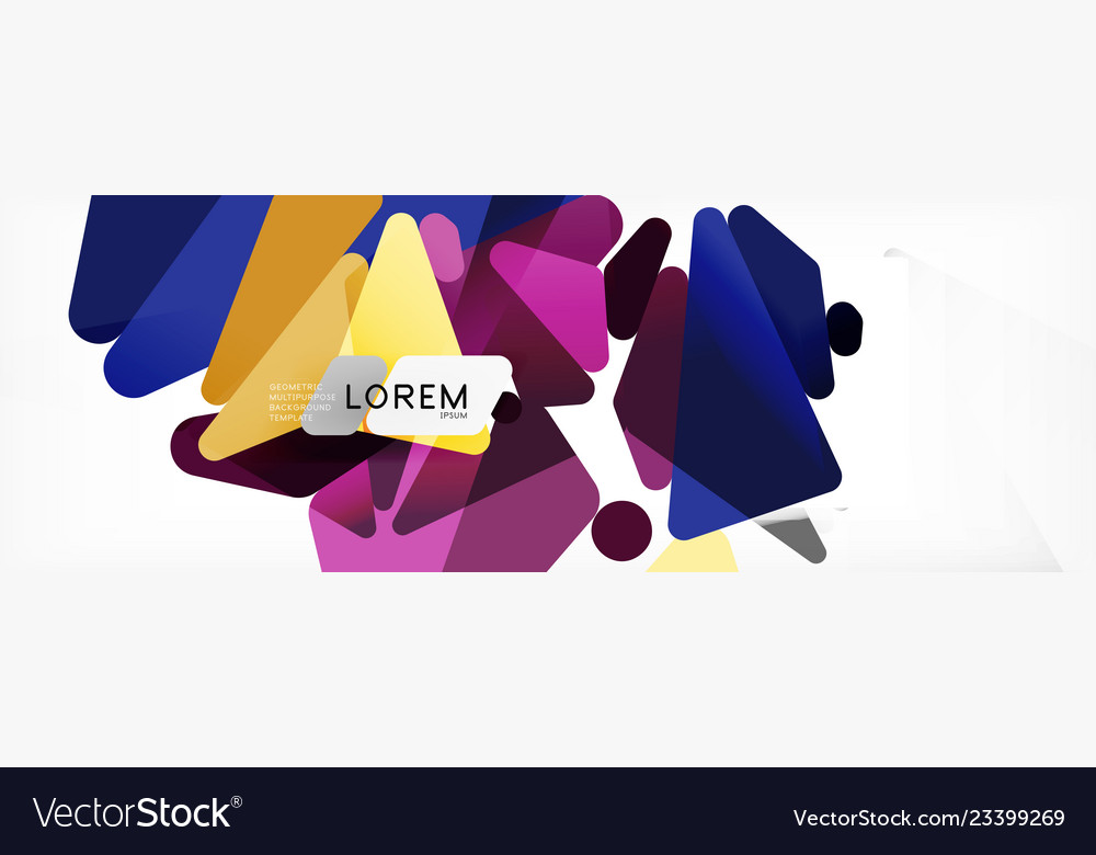 Mosaic triangular low poly style abstract