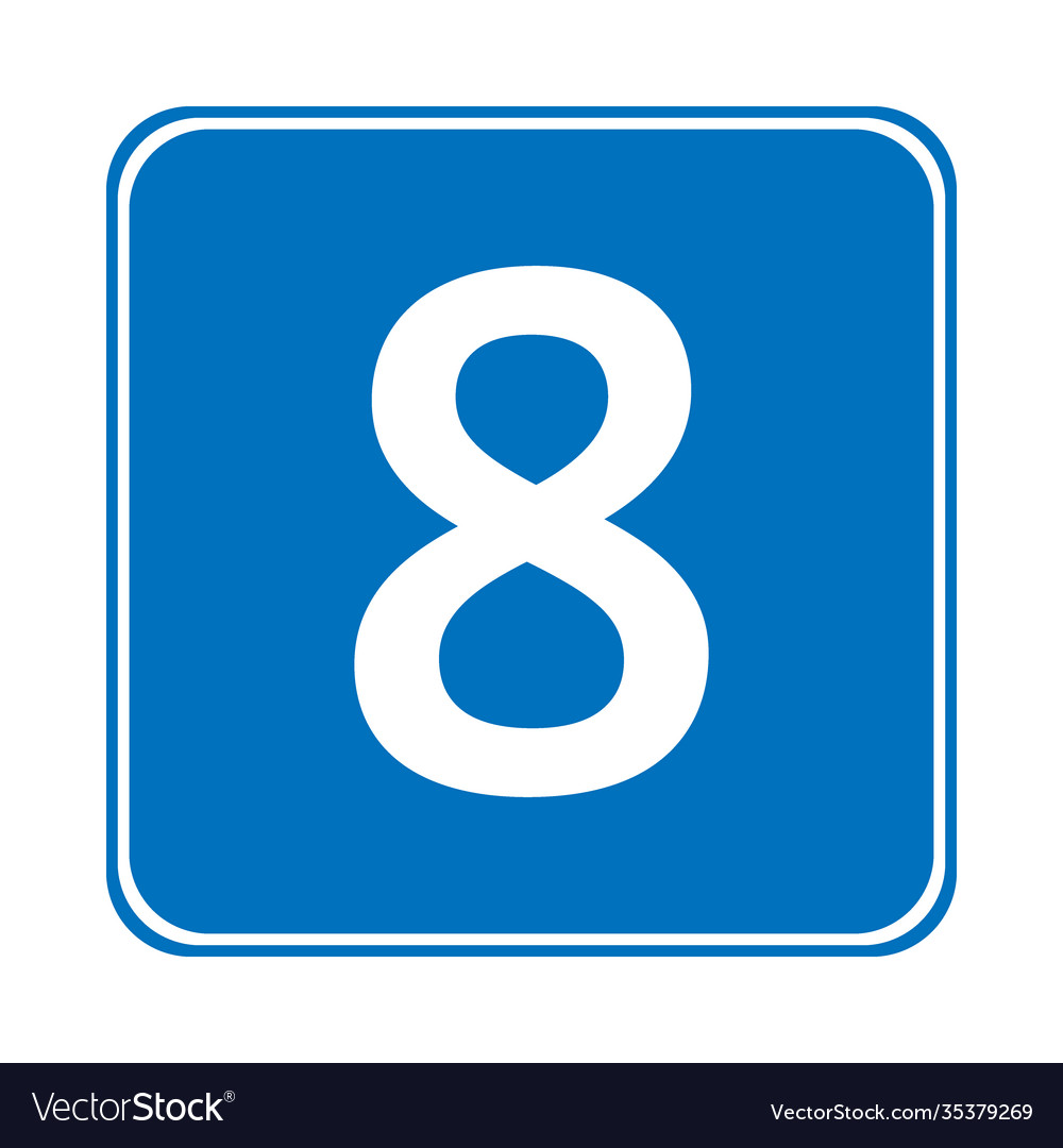 Number eight button