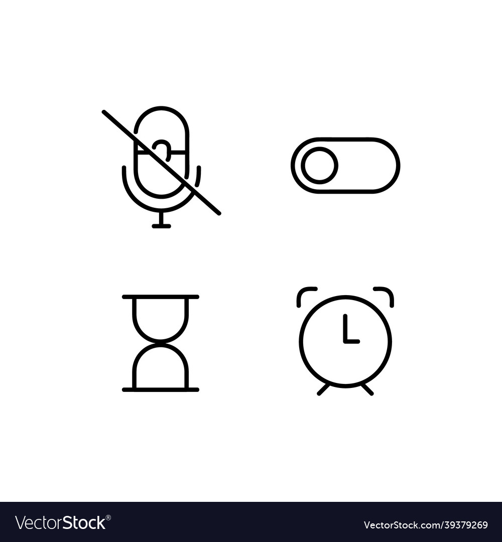 Set of linear icon design collection