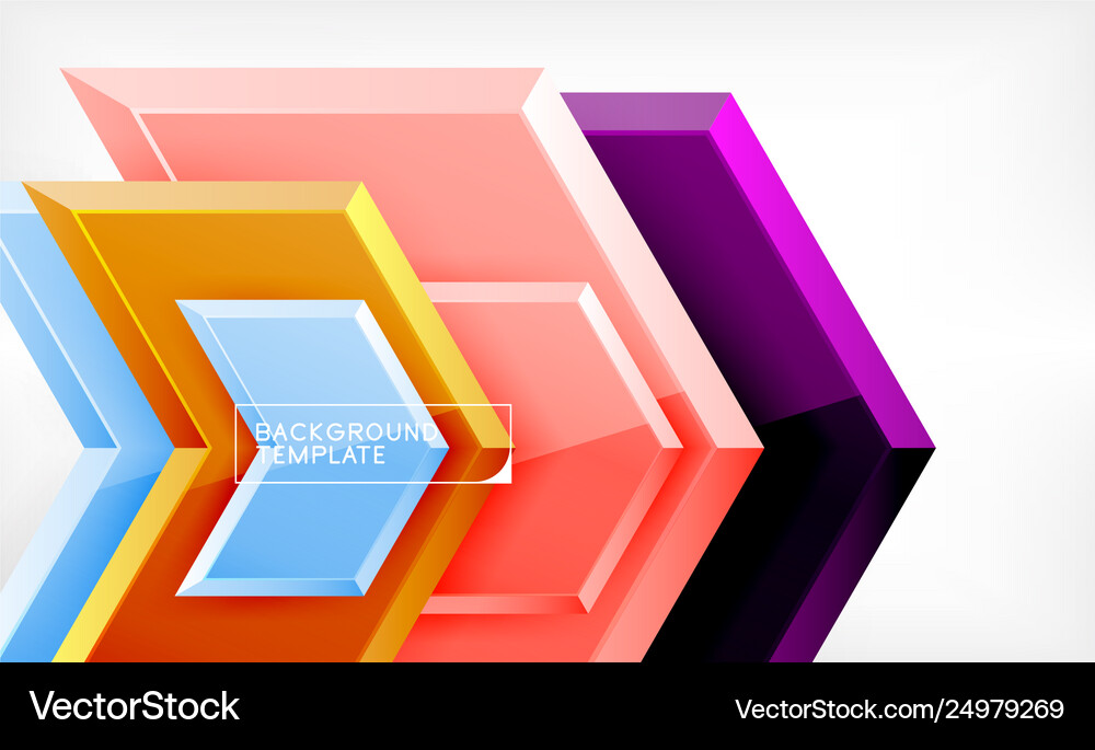 Techno arrow background template design Royalty Free Vector