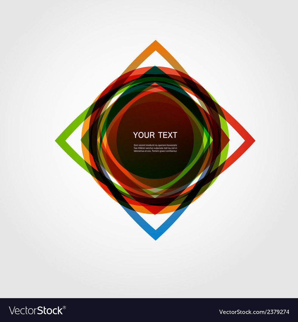 Abstract form color line design eps10