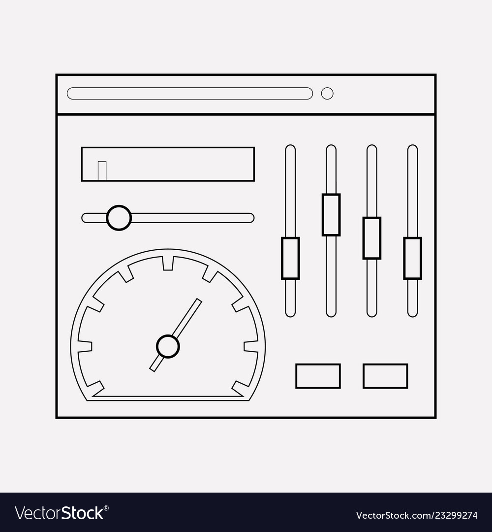 Admin Panel Icon - Line Style