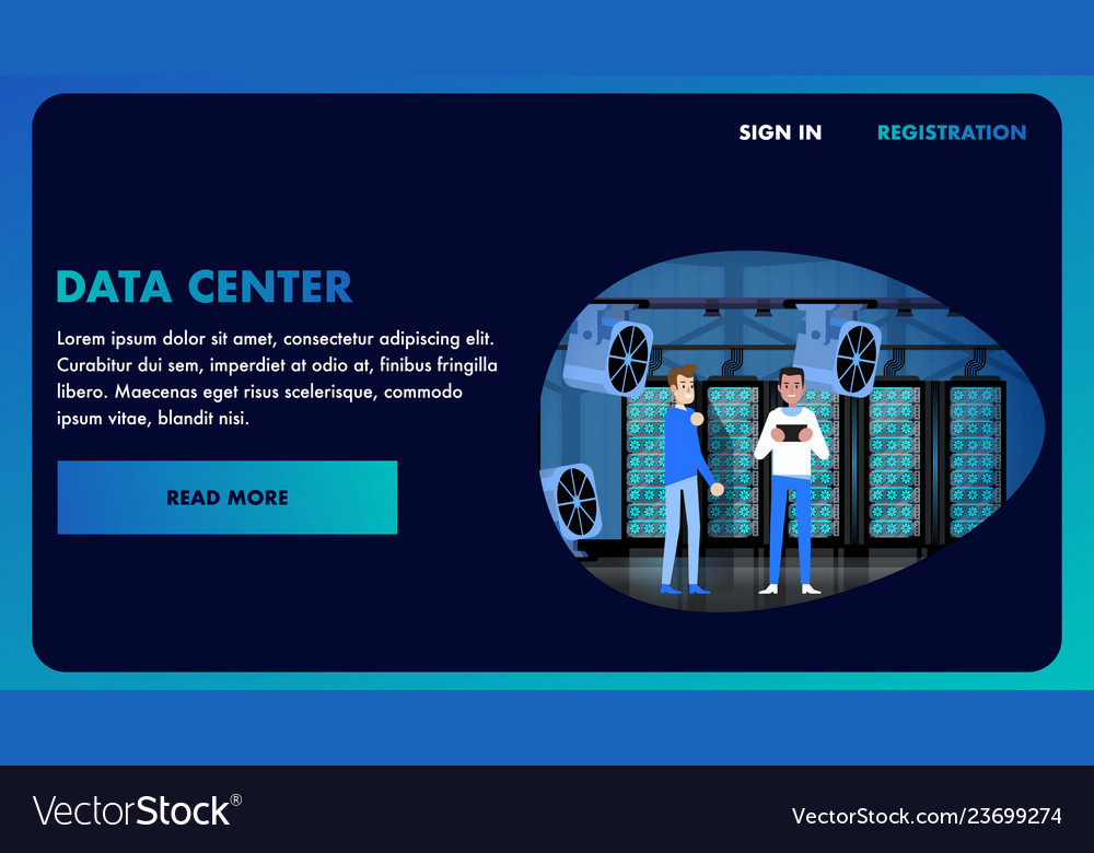 Big data center banner datacenter