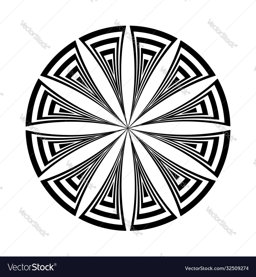 Circle design element vector image Circle design element