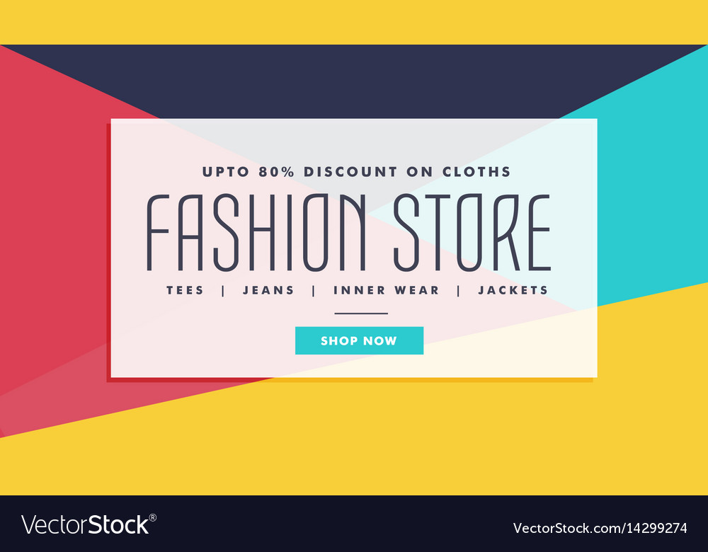 Fashion sale voucher coupon and discount banner