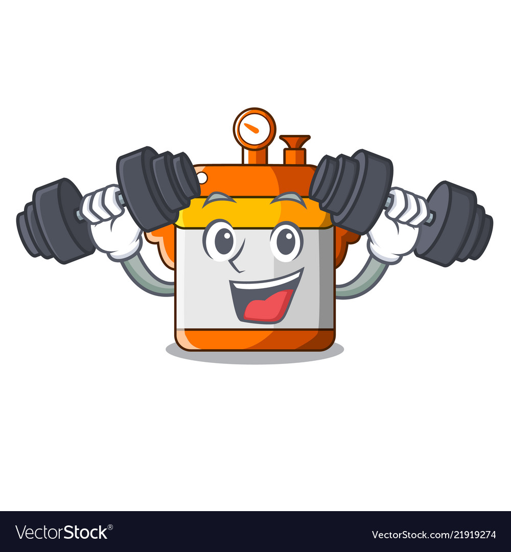 Fitness character cartoon modern cooker