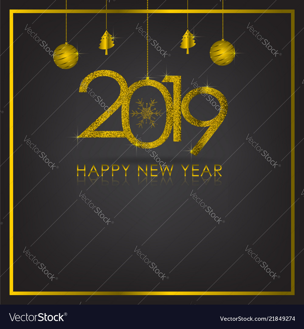 Gold and black background with snowflake ball