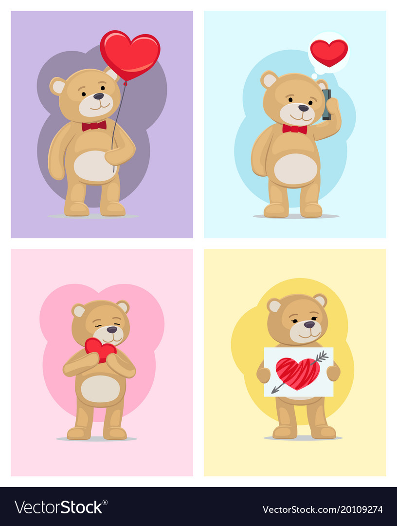 I love you and me teddy bears
