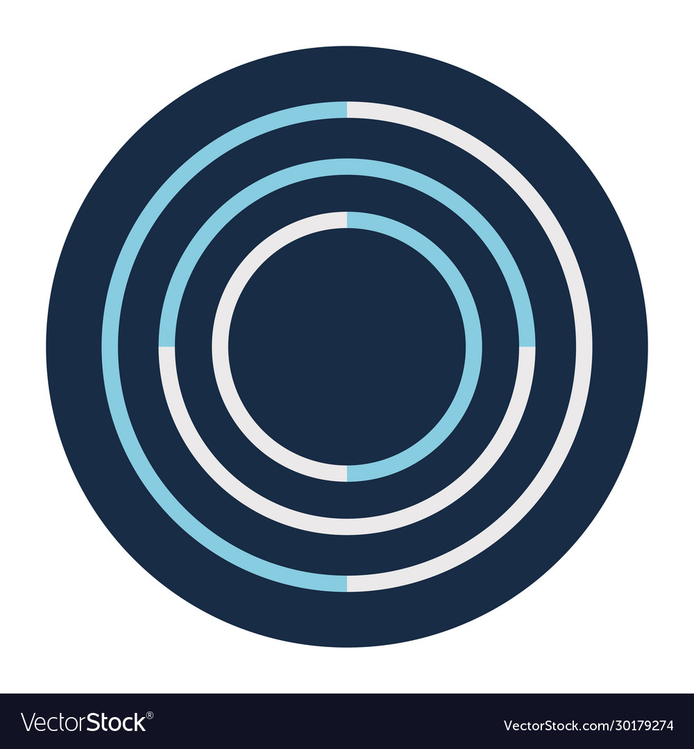 Lines loading circle block style icon