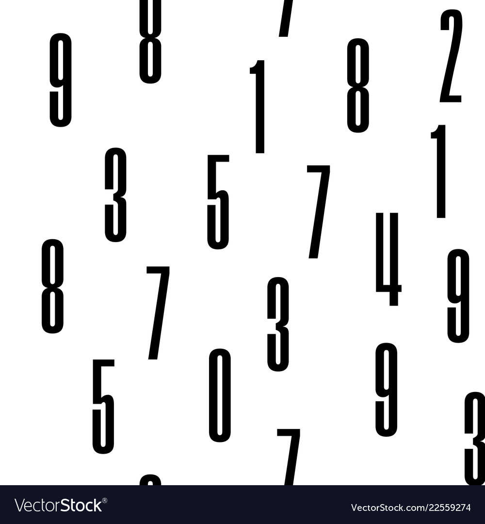 Seamless pattern with the numbers vector image Seamless pattern with the numbers