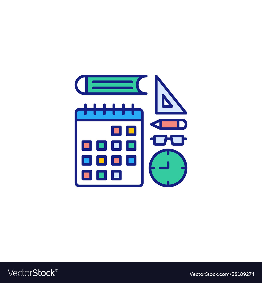 Time to learn icon in logotype